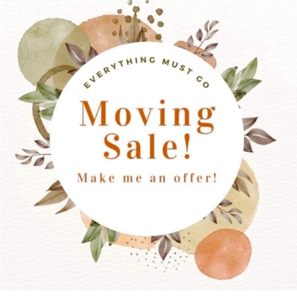 Moving Sale Announcement